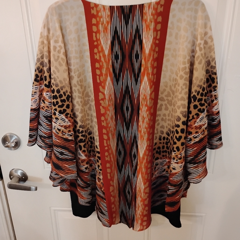 Ruby Rd. Multicolor Animal Print Top - Picture 2 of 3